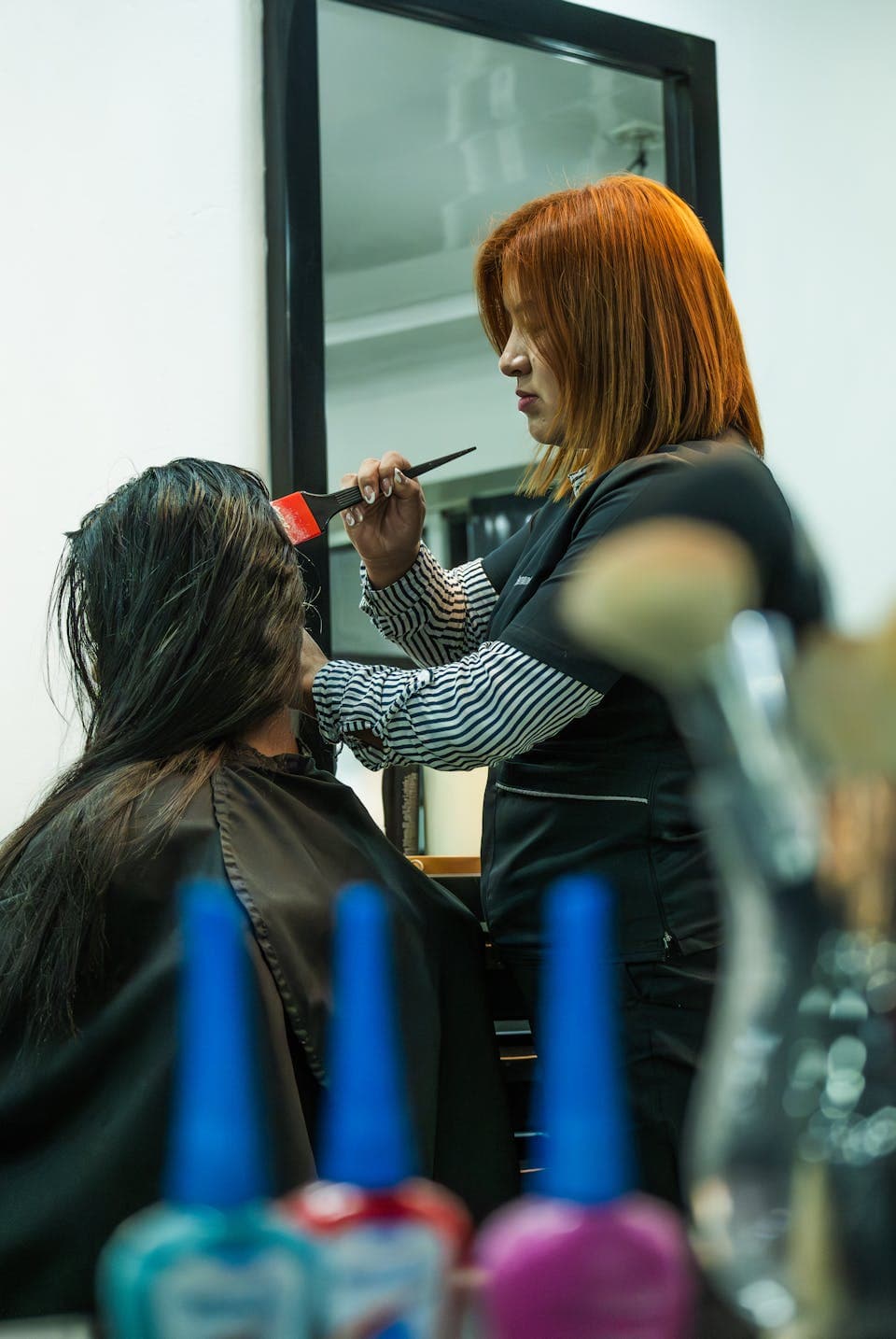 Salonteam erfasst Schichten zwischen Terminen
